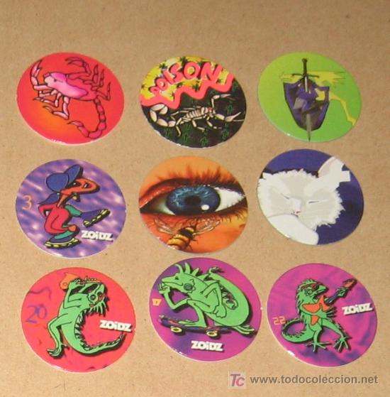 Brinquedos antigos e Jogos de cole&ccedil;&atilde;o: lote variado de tazos caps pogs australianos y americanos VPA