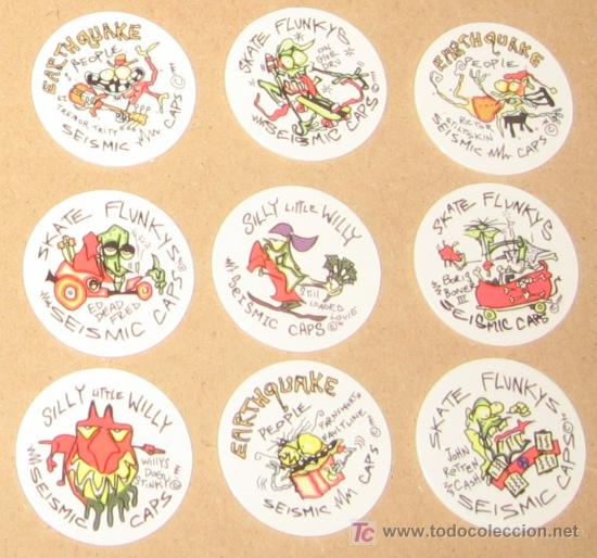 Brinquedos antigos e Jogos de cole&ccedil;&atilde;o: lote variado de tazos caps pogs australianos y americanos VPA