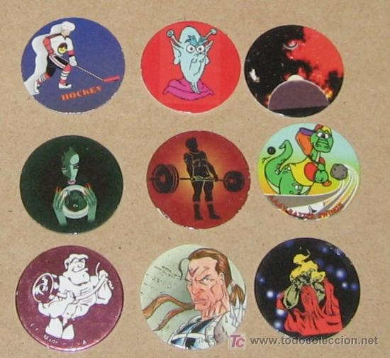 Brinquedos antigos e Jogos de cole&ccedil;&atilde;o: lote variado de tazos caps pogs australianos y americanos VPA