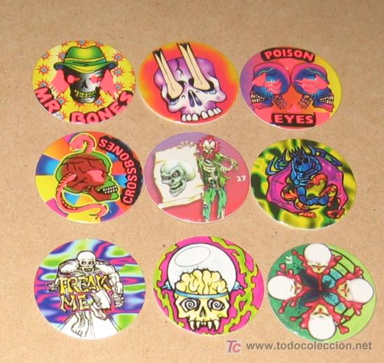 Brinquedos antigos e Jogos de cole&ccedil;&atilde;o: lote variado de tazos caps pogs australianos y americanos VPA