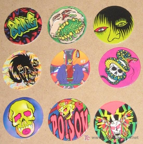 Brinquedos antigos e Jogos de cole&ccedil;&atilde;o: lote variado de tazos caps pogs australianos y americanos VPA