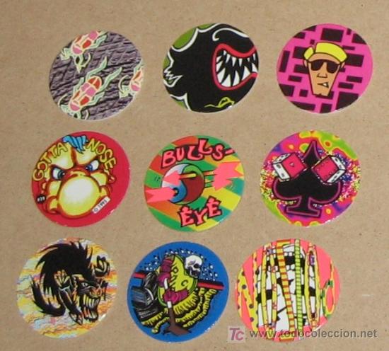 Brinquedos antigos e Jogos de cole&ccedil;&atilde;o: lote variado de tazos caps pogs australianos y americanos VPA