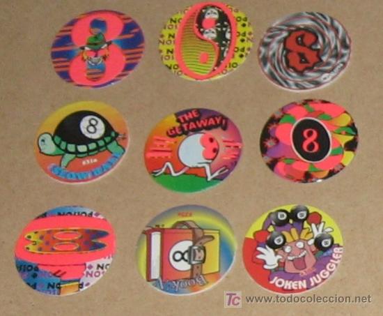 Brinquedos antigos e Jogos de cole&ccedil;&atilde;o: lote variado de tazos caps pogs australianos y americanos VPA