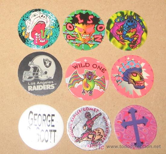 Brinquedos antigos e Jogos de cole&ccedil;&atilde;o: lote variado de tazos caps pogs australianos y americanos VPA