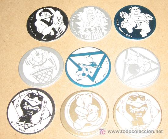 Brinquedos antigos e Jogos de cole&ccedil;&atilde;o: lote variado de tazos caps pogs australianos y americanos VPA