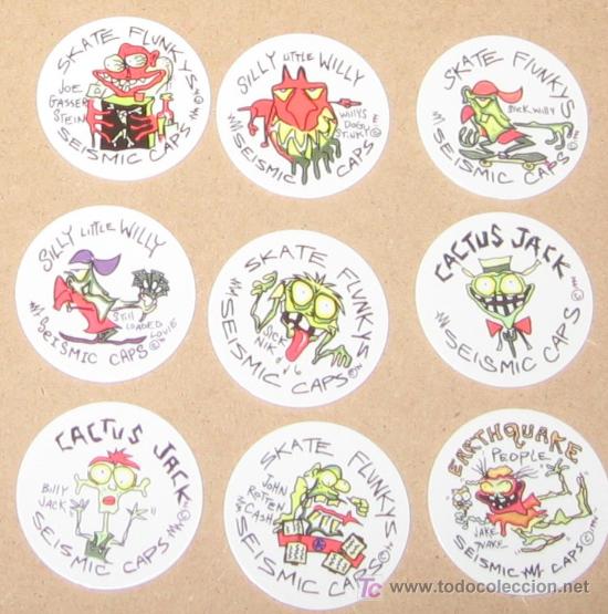 Brinquedos antigos e Jogos de cole&ccedil;&atilde;o: lote variado de tazos caps pogs australianos y americanos VPA