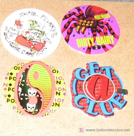 Brinquedos antigos e Jogos de cole&ccedil;&atilde;o: lote variado de tazos caps pogs australianos y americanos VPA