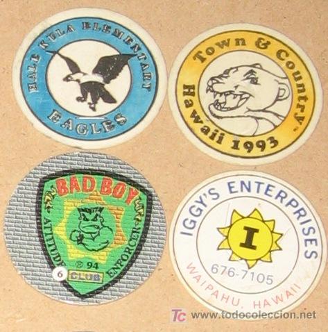Brinquedos antigos e Jogos de cole&ccedil;&atilde;o: lote variado de tazos caps pogs australianos y americanos VPA