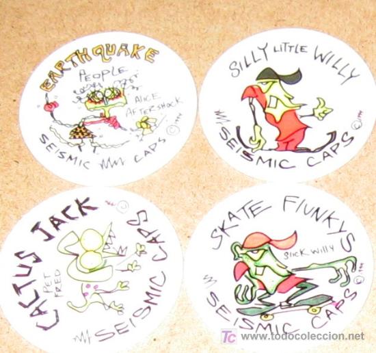 Brinquedos antigos e Jogos de cole&ccedil;&atilde;o: lote variado de tazos caps pogs australianos y americanos VPA