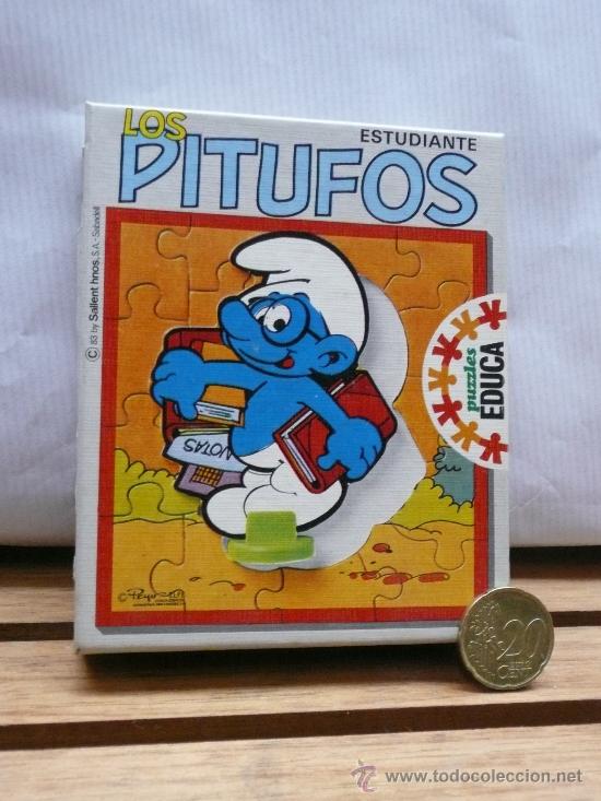 Juguetes antiguos y Juegos de colecci&oacute;n: PITUFOS PUZZLE. EN CAJA.