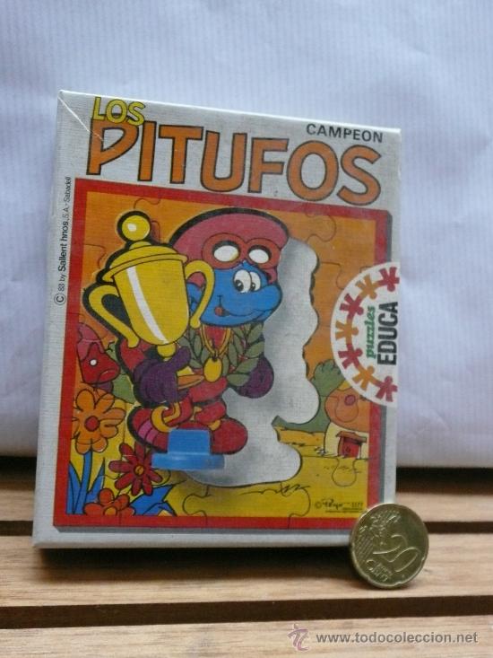 Juguetes antiguos y Juegos de colecci&oacute;n: PITUFOS PUZZLE. EN CAJA.