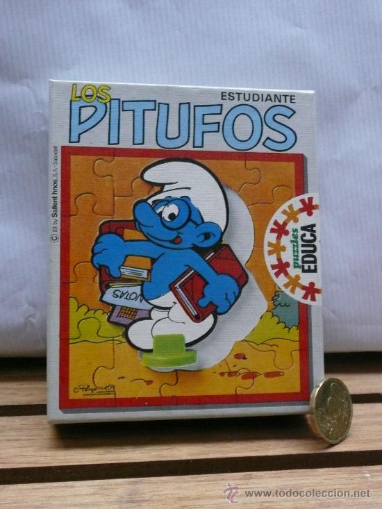 Juguetes antiguos y Juegos de colecci&oacute;n: PITUFOS PUZZLE. EN CAJA.