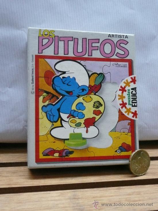Juguetes antiguos y Juegos de colecci&oacute;n: PITUFOS PUZZLE. EN CAJA.