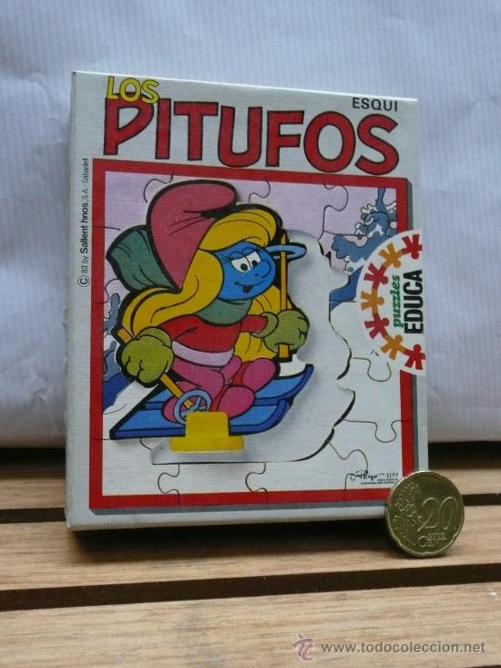 Juguetes antiguos y Juegos de colecci&oacute;n: PITUFOS PUZZLE. EN CAJA.