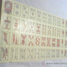 Juguetes antiguos y Juegos de colección: BARAJA ANTIGUA PEQUEÑA EN COLOR CON LA PARTICULARIDAD DE LA CARTA 10 Y LETRA ” L”. Lote 26830460