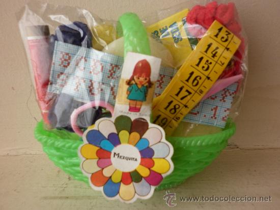 Juguetes antiguos y Juegos de colecci&oacute;n: CESTA DE JUGUETE DE COSTURA DE LOS A&Ntilde;OS 60 SIN ESTRENAR
