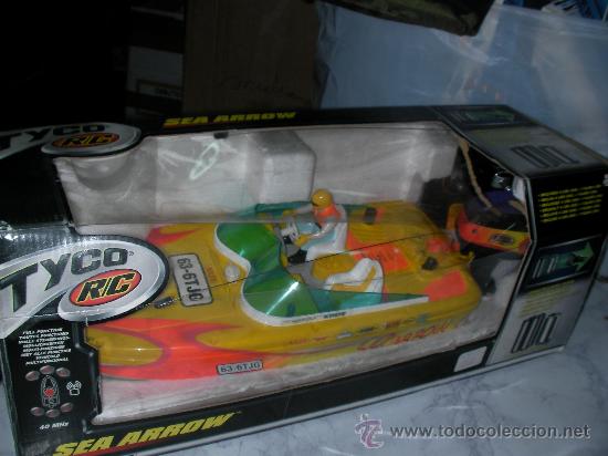 Altes Spielzeug und Spiele: LANCHA RAPIDA TYCO R/C SEA ARROW DE TIENDA EN SU CAJA