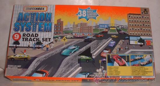 Juguetes antiguos y Juegos de colecci&oacute;n: ACTION SYSTEM, 9 ROAD TRACK SET,DE MATCHBOX, EN CAJA. CC