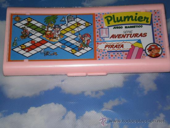 Juguetes antiguos y Juegos de colecci&oacute;n: PLUMIER ESCOLAR CON JUEGO MAGNETICO DE RIMA ( SERIE AVENTURAS ) PIRATA . A ESTRENAR .