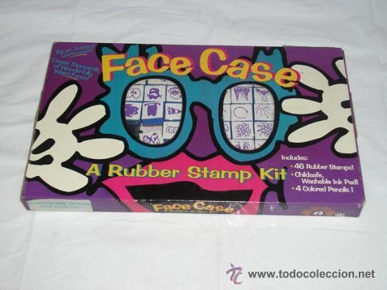 Juguetes antiguos y juegos de colecci&oacute;n: FACE CASE JUEGO DE IMPRENTA CON 46 SELLOS DE ESTAMPAS ANTIGUO Y RARO DE ANNA MARIA LOOS - SELLOS