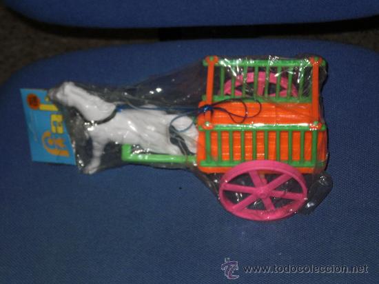 Juguetes antiguos y juegos de colecci&oacute;n: PRECIOSO CARRO TIRADO POR CABALLO ( FABRICADO POR FAL ) MADE IN SPAIN , A&Ntilde;OS 70 .