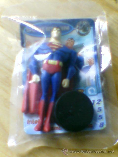 Juguetes antiguos y Juegos de colecci&oacute;n: SUPERMAN PHOSKITOS FIGURA BLISTER SIN ABRIR Justice League 7 cms