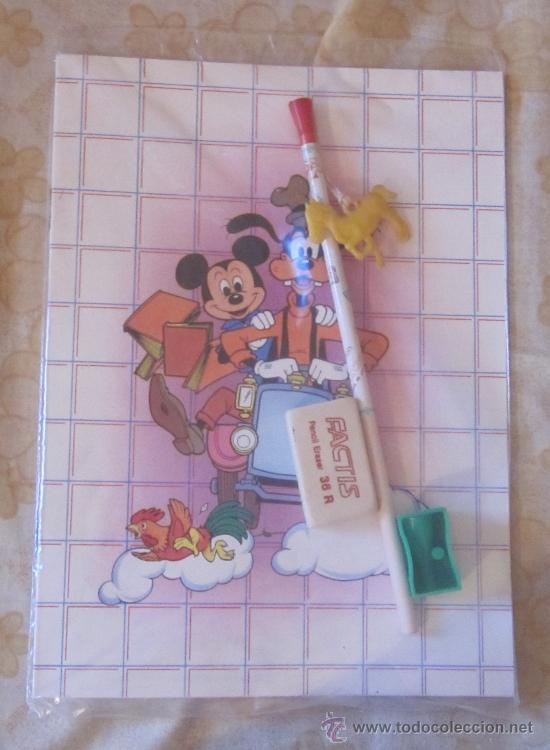 Juguetes antiguos y juegos de colecci&oacute;n: LIBRETA GOOFY Y MICKEY MOUSE,WALT DISNEY,A&Ntilde;OS 80,A ESTRENAR