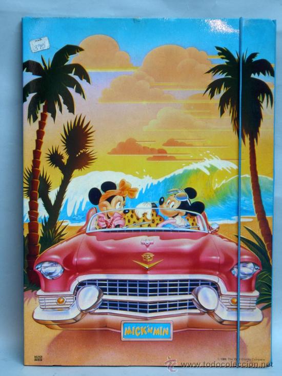 Juguetes antiguos y Juegos de colecci&oacute;n: Carpeta Disney Company Mickey Minnie Mouse 1986 nueva sin uso
