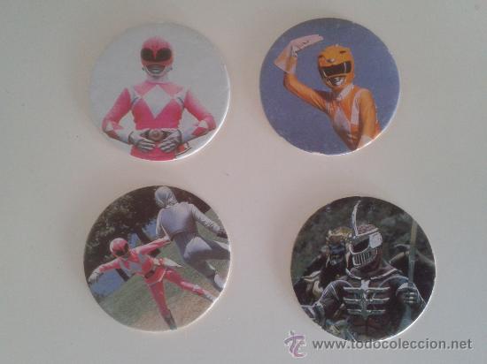 Juguetes antiguos y Juegos de colecci&oacute;n: DONUTS  -  POWER RANGERS ( tazo n&deg; 21 vendido) quedan lote de 3 tazos