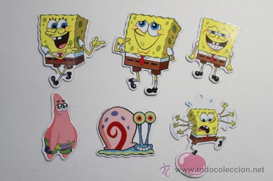 Juguetes antiguos y Juegos de colecci&oacute;n: imanes Bob Esponja