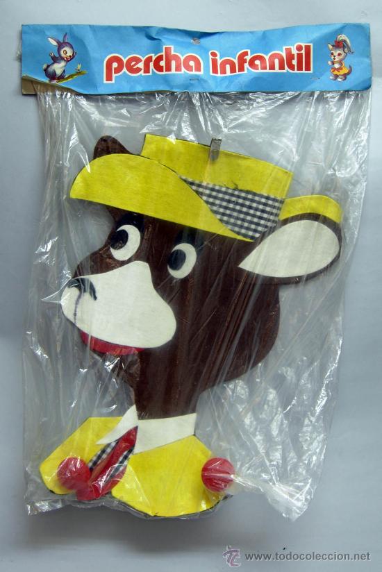 Juguetes antiguos y Juegos de colecci&oacute;n: Percha infantil fieltro Oso Yogui fabricado por Belmonte a&ntilde;os 70 nueva