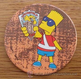 Juguetes antiguos y Juegos de colecci&oacute;n: Tazo n&ordm; 21 The Simpsons - Magic Box INT.
