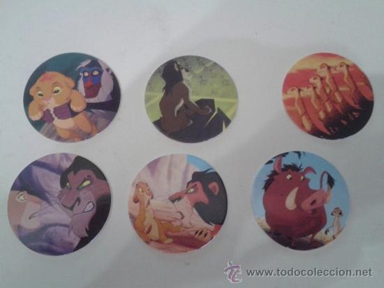 Juguetes antiguos y Juegos de colecci&oacute;n: EL REY LEON  (TAZOS DISNEY PANINI)