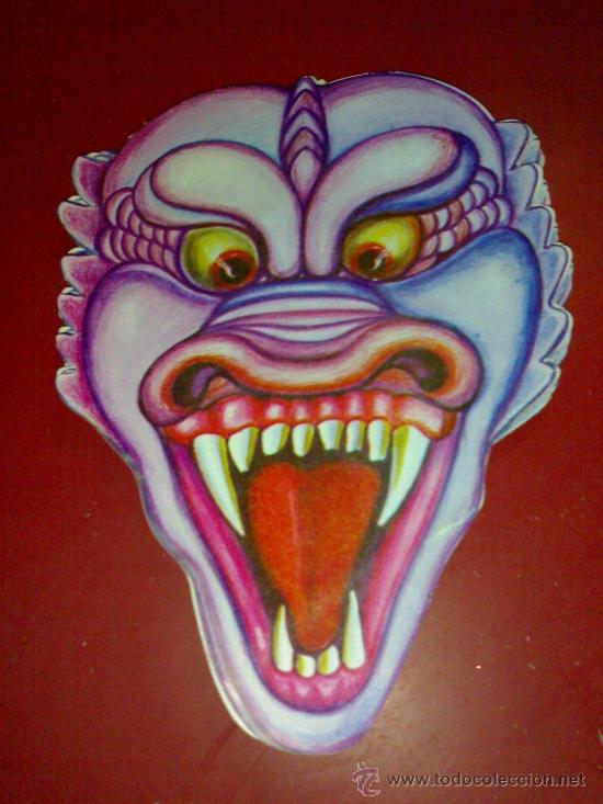 Jouets Anciens et Jeux de collection: ANTIGUA CARETA CART&Oacute;N DRAG&Oacute;N MASCARA (A&Ntilde;OS 70) A ESTRENAR*