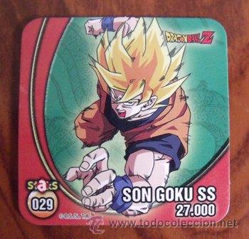 Juguetes antiguos y Juegos de colecci&oacute;n: Im&aacute;n n&ordm; 029 - Son Goku SS - Staks DRAGON BALL Z - Panini