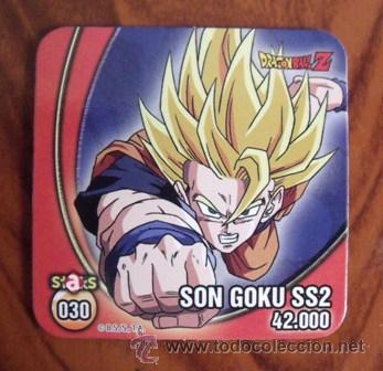 Juguetes antiguos y Juegos de colecci&oacute;n: Im&aacute;n n&ordm; 030 - Son Goku SS - Staks DRAGON BALL Z - Panini