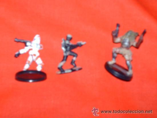 Juguetes antiguos y Juegos de colecci&oacute;n: JUGUETES CINE - TRES FIGURAS STAR WARS MINIATURAS PROMO