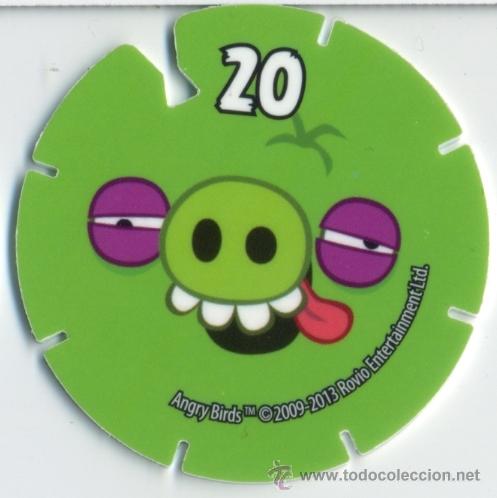 Juguetes antiguos y juegos de colecci&oacute;n: TAZOS ANGRY BIRDS N&ordm;20 - MATUTANO - 2009/2013