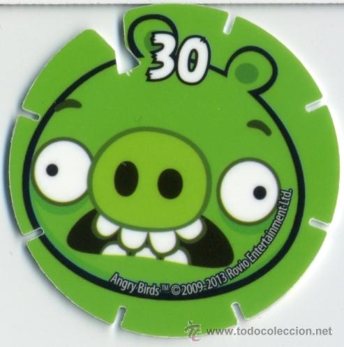 Juguetes antiguos y juegos de colecci&oacute;n: TAZOS ANGRY BIRDS N&ordm;30 - MATUTANO - 2009/2013