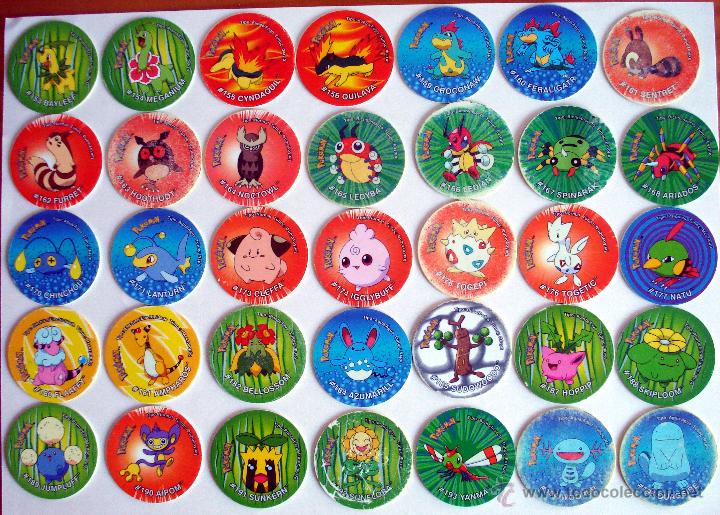 Juguetes antiguos y Juegos de colecci&oacute;n: Gran colecci&oacute;n Pokemon Tazos 3. Matutano. Consta de 60 Tazos diferentes!!!