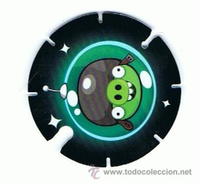 Juguetes antiguos y Juegos de colecci&oacute;n: CROMO TAZO ANGRY BIRDS SPACE 37