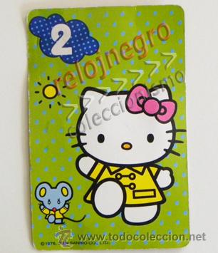 Juguetes antiguos y Juegos de colecci&oacute;n: UNA CARTA DE HELLO KITTY - DE ALGUNA BARAJA DE CARTAS DE ESTE PERSONAJE INFANTIL - GATITA - N&ordm; 2