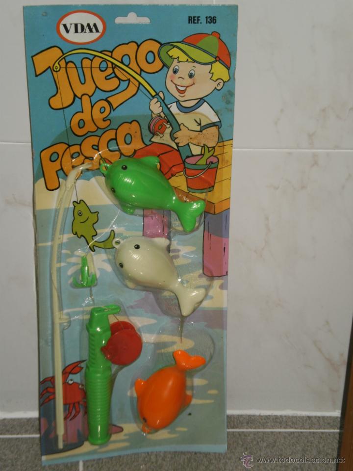 Juego De Pesca Peces Caña Juguete Niños Blister Oferta