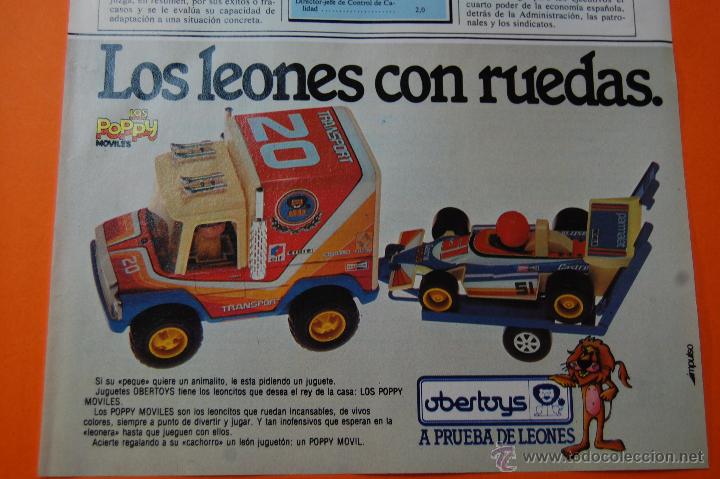 Juguetes antiguos y juegos de colecci&oacute;n: PUBLICIDAD 1981 - COLECCION JUGUETES - OBERTOYS LOS POPPY MOVILES