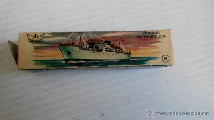 Juguetes antiguos y Juegos de colecci&oacute;n: caja de barco anguplas virgina de churruca