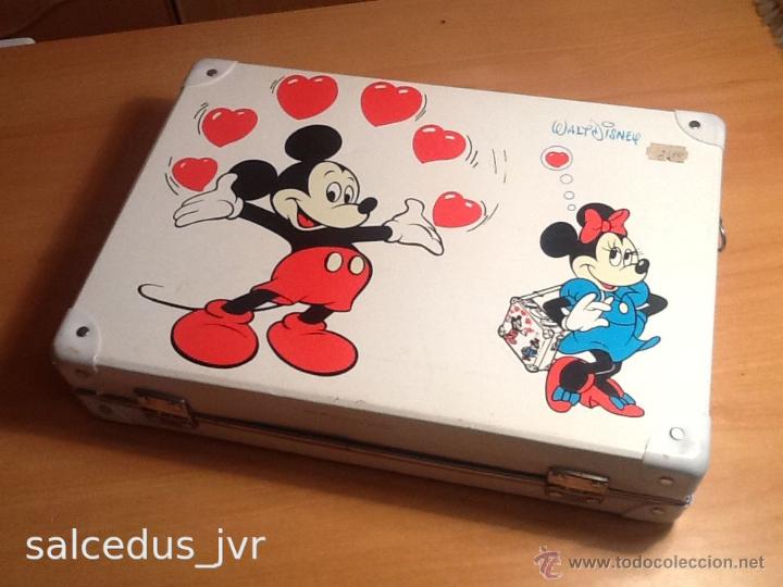 Juguetes antiguos y Juegos de colecci&oacute;n: Malet&iacute;n de Cart&oacute;n Pl&aacute;stico Disney Maleta Ni&ntilde;os Juguete Antiguo Vintage a Estrenar