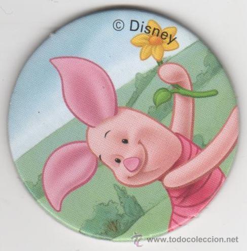 Juguetes antiguos y juegos de colecci&oacute;n: COLECCI&Oacute;N TAZOS WALT DISNEY WINNIE THE POOH TAZO CART&Oacute;N CAPS POGS PIGLET SERIE ANIMACI&Oacute;N
