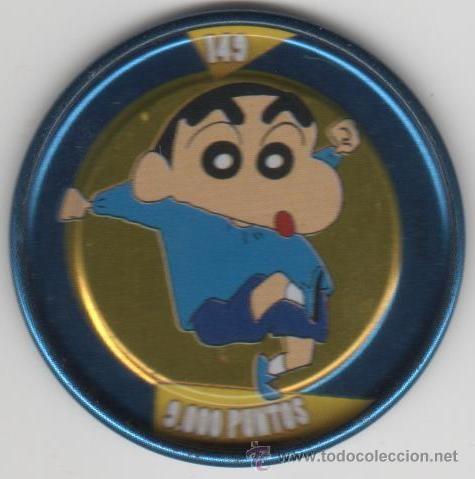 Juguetes antiguos y Juegos de colecci&oacute;n: COLECCI&Oacute;N TAZOS PANRICO BOLLYCAO SHIN CHAN METAL RAPPERS TAZO MET&Aacute;LICO CAPS POGS N&Uacute;MERO 149 ANIME