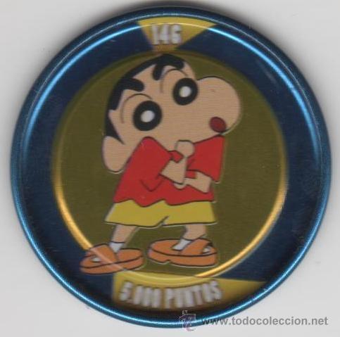 Juguetes antiguos y Juegos de colecci&oacute;n: COLECCI&Oacute;N TAZOS PANRICO BOLLYCAO SHIN CHAN METAL RAPPERS TAZO MET&Aacute;LICO CAPS POGS N&Uacute;MERO 146 ANIME