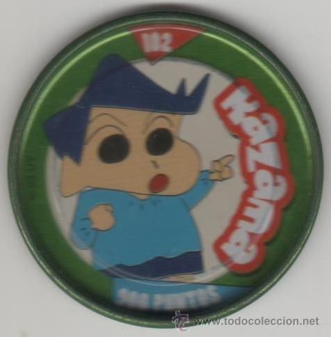 Juguetes antiguos y Juegos de colecci&oacute;n: COLECCI&Oacute;N TAZOS PANRICO BOLLYCAO SHIN CHAN METAL RAPPERS TAZO MET&Aacute;LICO CAPS POGS N&Uacute;MERO 102 ANIME